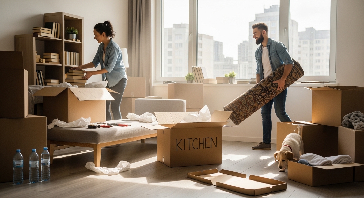 moving into rental apartment